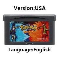 Pokemon Series GBA Game Cartridge 32 Bit Video Game Console Card Red Chapter Cursed Moemon FireRed Emerald for GBA NDS - Kenner House Emporium