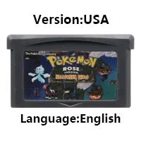 Pokemon Series GBA Game Cartridge 32 Bit Video Game Console Card Red Chapter Cursed Moemon FireRed Emerald for GBA NDS - Kenner House Emporium