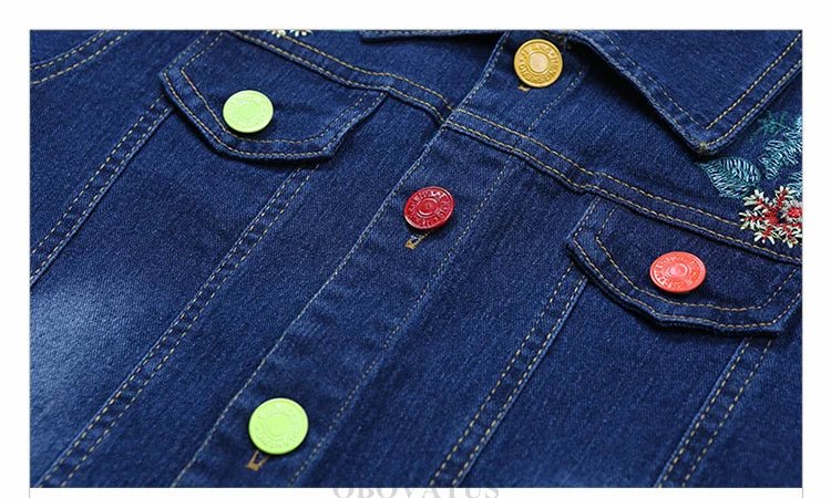 Fashion Kids Girl Denim 2 Piece Set Jacket and Jeans Embroidery Flower Jeans Jacket and Pants Set Child Vintage Spring Clothes - Kenner House Emporium