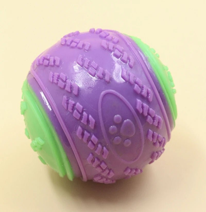Dogs Interactive Toys Soft TPR Toys for Dog Pet Teeth Cleaning Bite Resistance Squeaky Dog Ball Toy - Kenner House Emporium