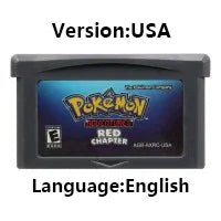 Pokemon Series GBA Game Cartridge 32 Bit Video Game Console Card Red Chapter Cursed Moemon FireRed Emerald for GBA NDS - Kenner House Emporium