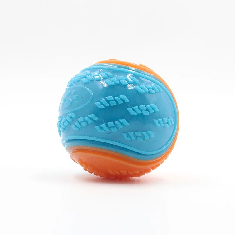 Dogs Interactive Toys Soft TPR Toys for Dog Pet Teeth Cleaning Bite Resistance Squeaky Dog Ball Toy - Kenner House Emporium