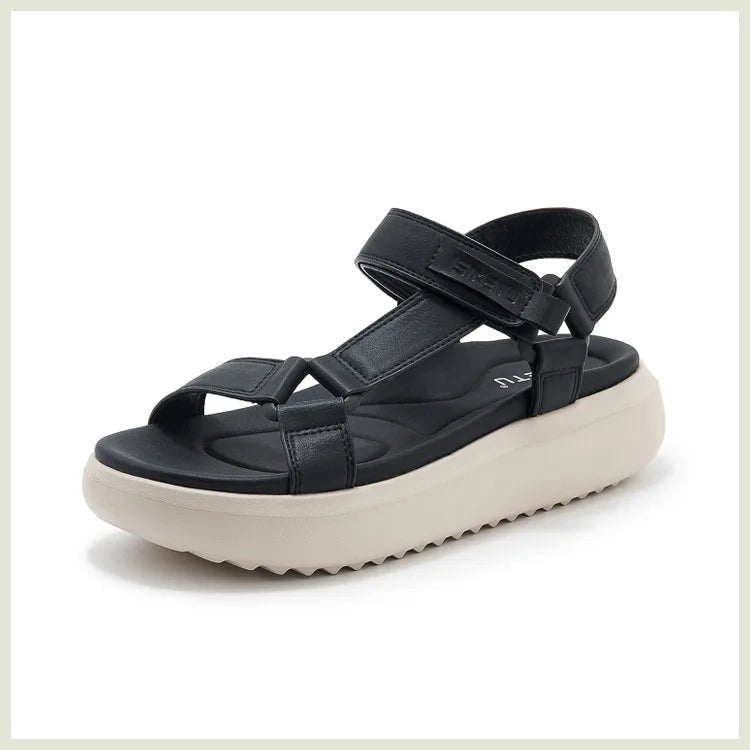 Sandals for Women's 2026 Summer New Lightweight Sandals for Casual Sports Comfort Thick Bottom Large Platform Womens Shoes - Kenner House Emporium