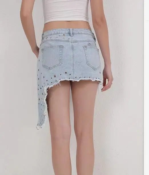 2026 Women's Clothing Design Sense Spring and Summer New Sexy Denim Skirt Women - Kenner House Emporium