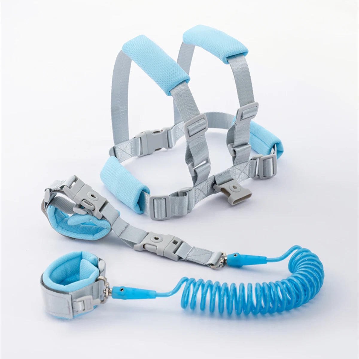 Infants and young children's loss prevention belt traction rope Baby loss prevention bracelet 2m spring rope Walking baby safety - Kenner House Emporium