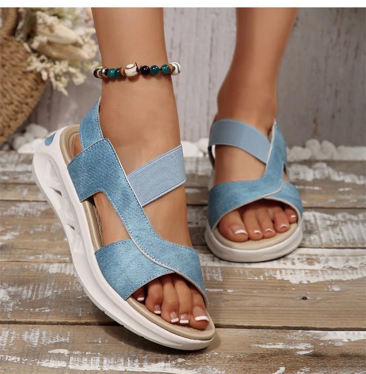 Women's Sandals Casual Summer Women Sandals Soft Heels Sandalias De Mujer 2025 New Summer Shoes Woman Mix Color Footwear Female - Kenner House Emporium