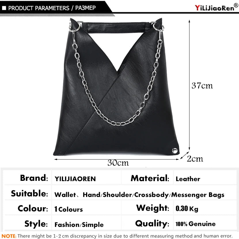 Fashion Leather Handbags for Ladies Luxury Handbags Women Bags Designer Large Capacity Tote Simple Chain Shoulder Bag Female - Kenner House Emporium