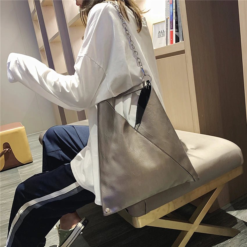 Fashion Leather Handbags for Ladies Luxury Handbags Women Bags Designer Large Capacity Tote Simple Chain Shoulder Bag Female - Kenner House Emporium