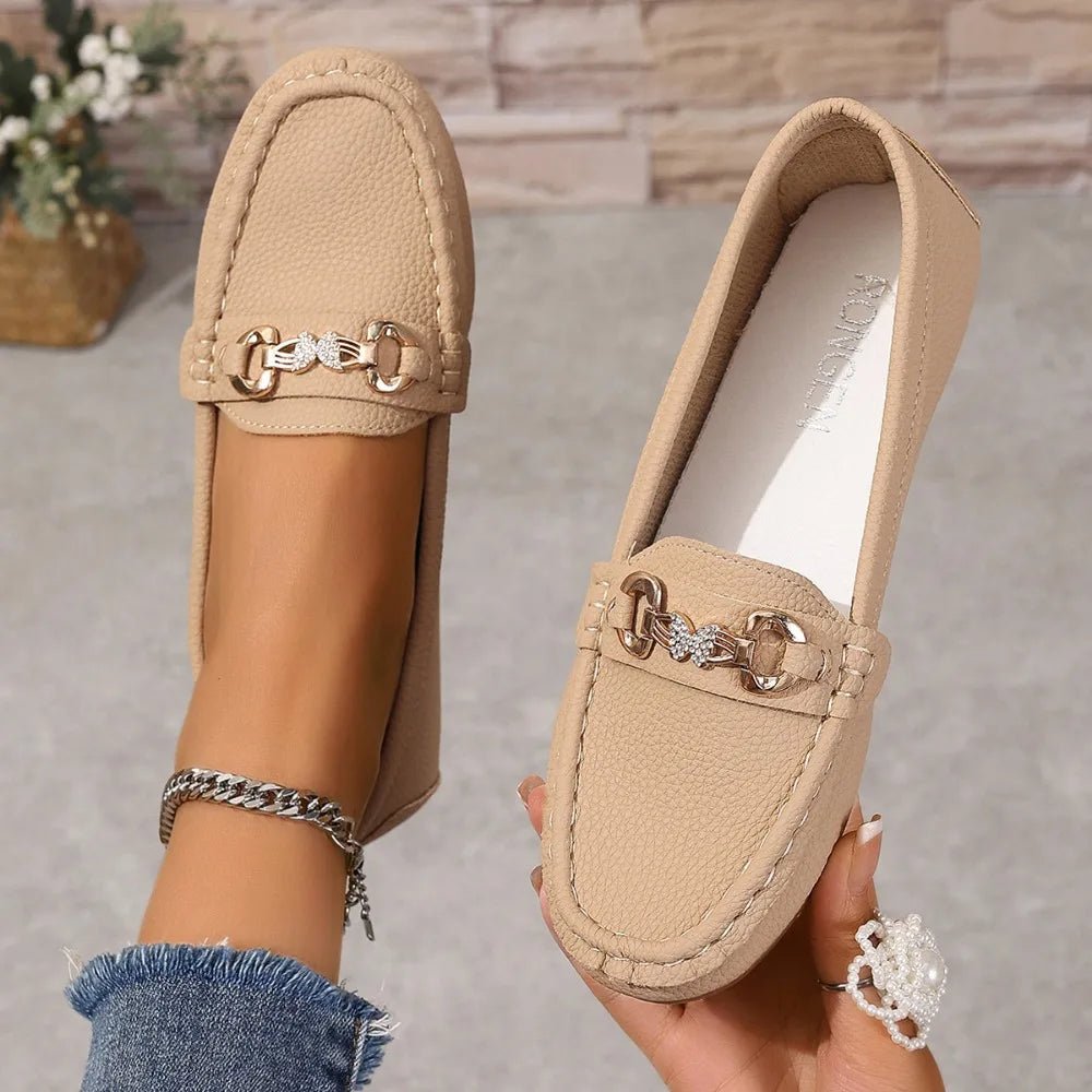 New Women's Casual Slip on Mary Jane Shoes Spring Autumn Fashion Round Toe Solid Soft Sole Flat Loafers Zapatos De Mujer luxury - Kenner House Emporium