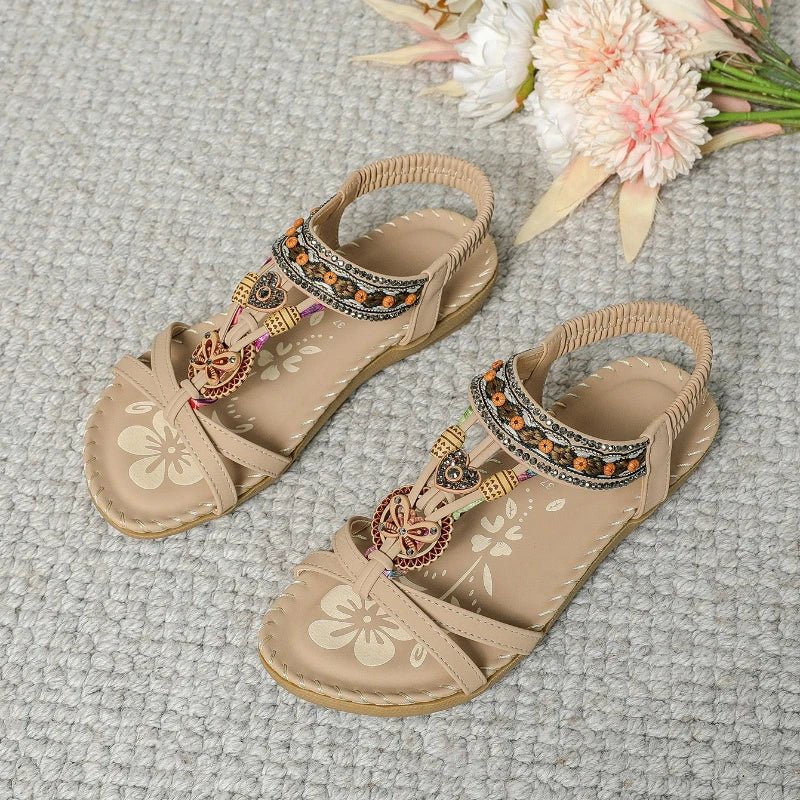 Women's Sandals Bohemian Sandals Outdoor Soft Sole Beach Sandals Platform Lightweight Women Casual Shoes Flat Plus Size Sandal - Kenner House Emporium