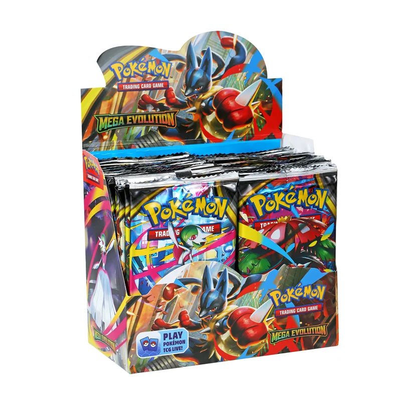 360Pcs Pokemon Card MEGA EVOLUTION Lucario Prismatic Evolutions Game Cartoon English Booster Battle Transaction Card Gift - Kenner House Emporium