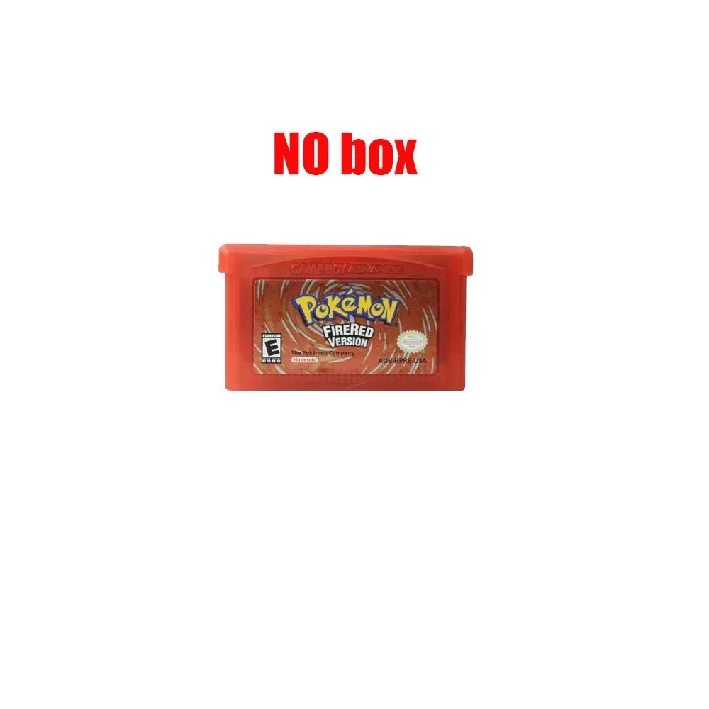 NEW Pokemon Series Emerald FireRed Leafgreen Ruby Sapphire 5 Versions GBA Game in Box for 32 Bit Video Game Cartridge No Manual - Kenner House Emporium