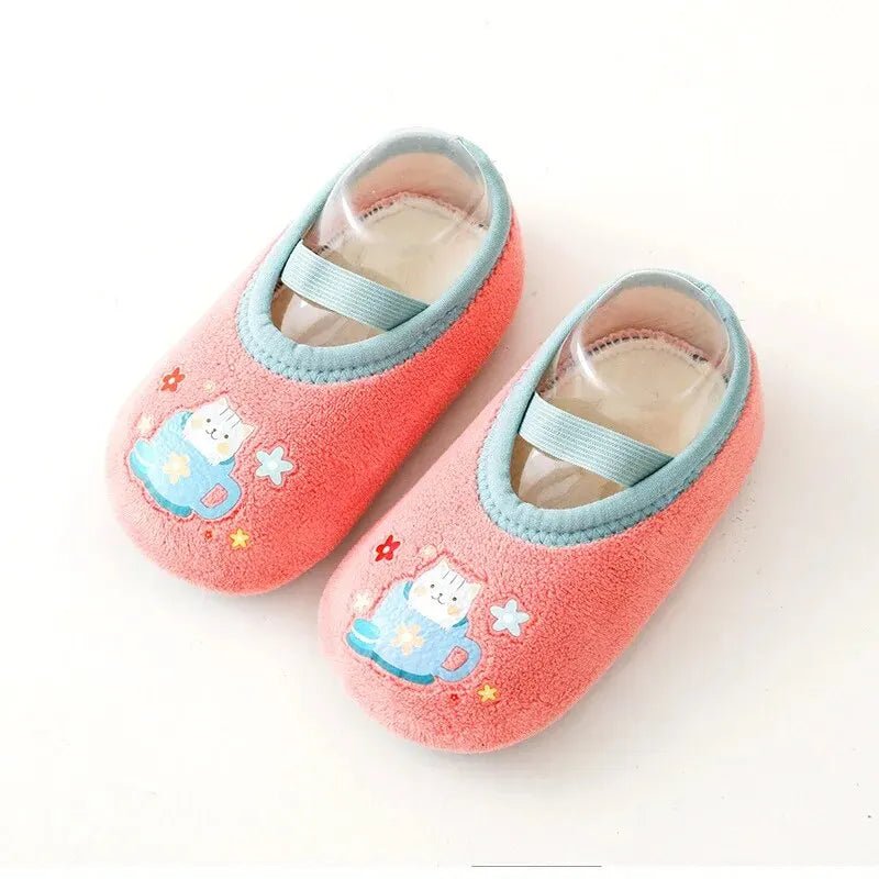 Baby Anti - slip Socks Newborn Warm Crib Floor Shoes with Rubber Sole for Children Boy Toddler Foot Girl Infant Cute Kids Slippers - Kenner House Emporium