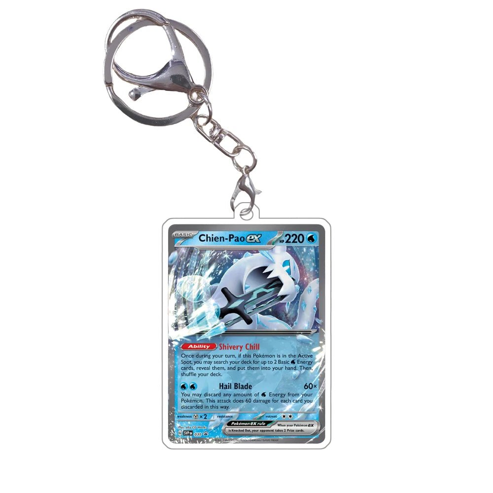 Pokemon Acrylic Small Cards Quaxly Fuecoco Sprigatito Double Sided Pendant Game Props Anime Characters Keychain Game Props Toys - Kenner House Emporium