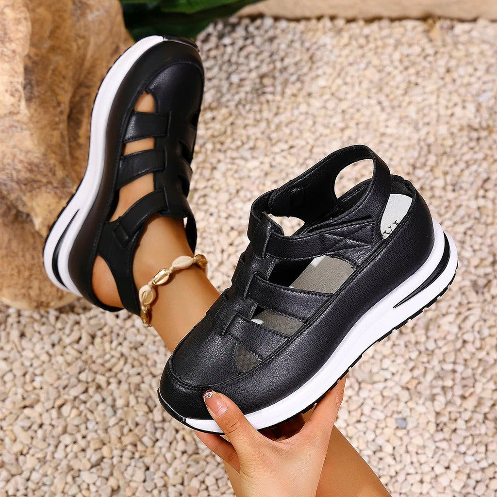 Women's Sandals Summer 2025 Shoes Platform Wedge High - heeled Gladiator Comfortable Casual New in Luxury White Round Toe on Offer - Kenner House Emporium