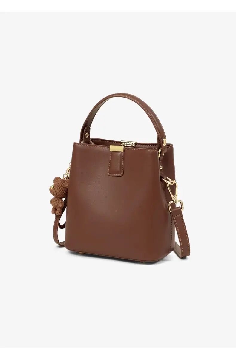 Women's Handbag，This year's popular versatile brown high - end casual crossbody bag is a new model for work and commuting, a bucke - Kenner House Emporium