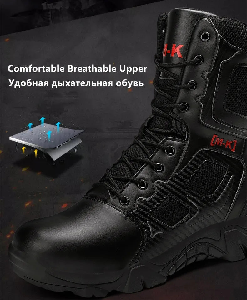 Men Boots Waterproof Safety Shoes Security Steel Toe Cap Men's Boots Working Steel Toe Anti - Smashing Men's Work Boots Size 47 - Kenner House Emporium