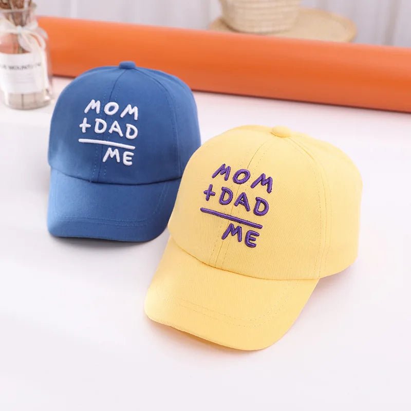 Letter Embroidery Baby Baseball Cap Solid Color Adjustable Toddler Boys Girls Snapback Hat Casual Kids Cotton Duck Tongue Caps - Kenner House Emporium