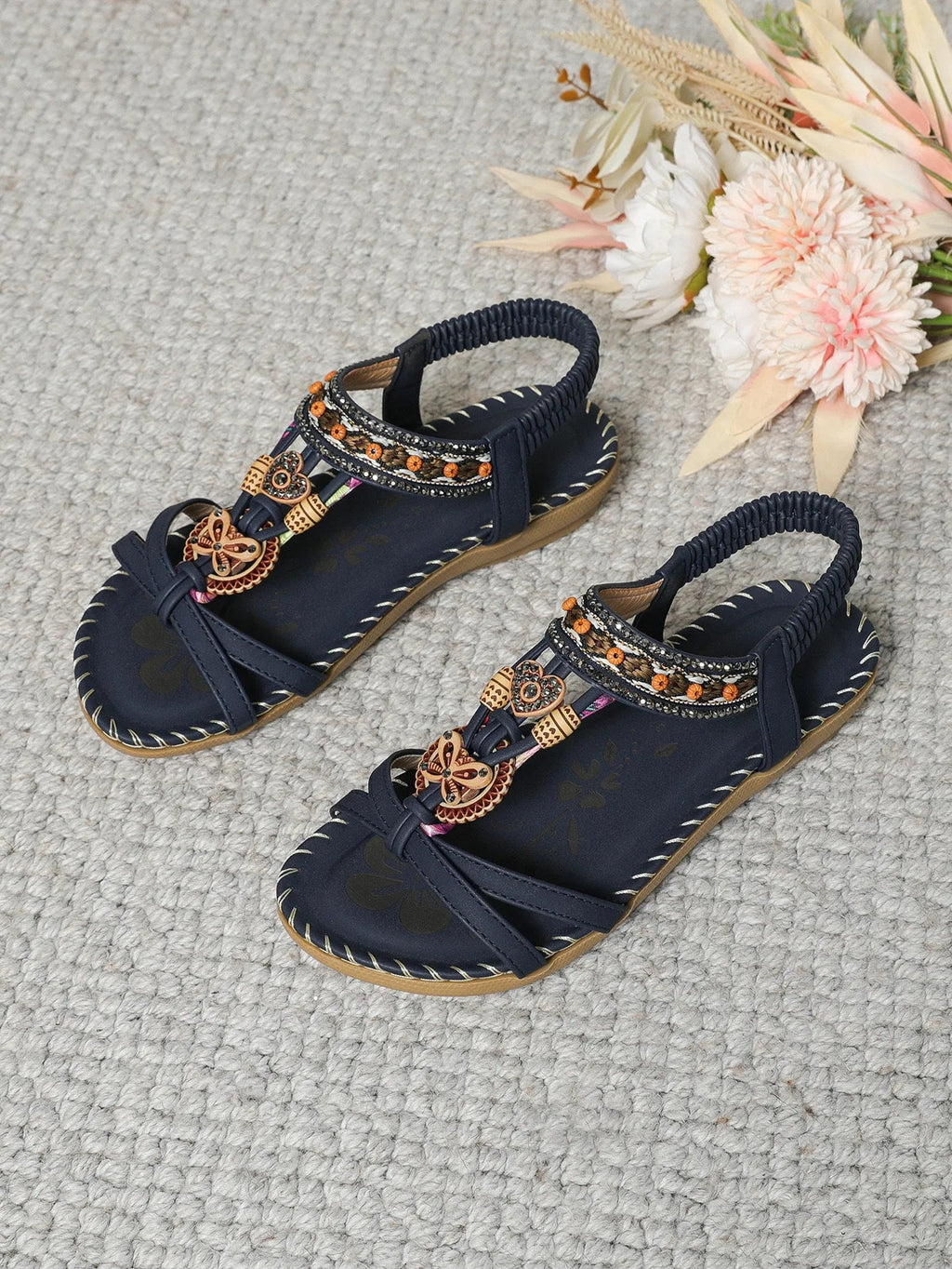 Women's Sandals Bohemian Sandals Outdoor Soft Sole Beach Sandals Platform Lightweight Women Casual Shoes Flat Plus Size Sandal - Kenner House Emporium