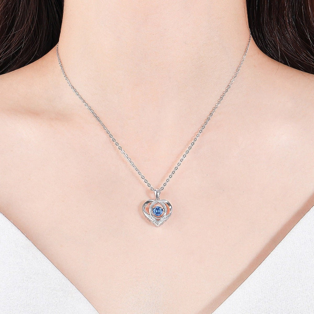 925 Sterling Silver Heart Pendant Necklace - Kenner House Emporium