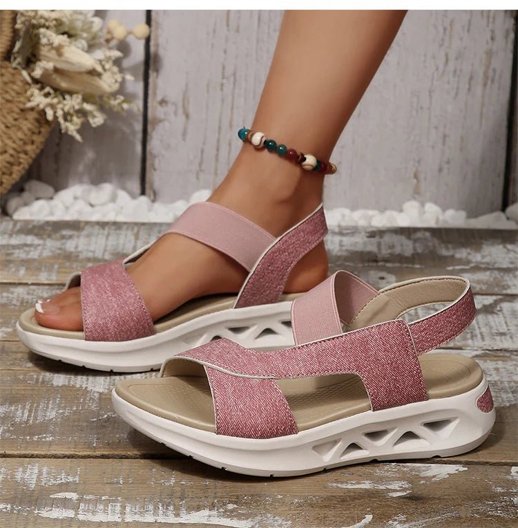 Women's Sandals Casual Summer Women Sandals Soft Heels Sandalias De Mujer 2025 New Summer Shoes Woman Mix Color Footwear Female - Kenner House Emporium