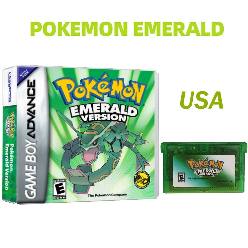 Pokemon Series GBA Game Cartridge In Box Emerald/Ruby/FireRed/Leafgreen/Sapphire No Manual - Kenner House Emporium