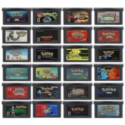 Pokemon Series GBA Game Cartridge 32 Bit Video Game Console Card Red Chapter Cursed Moemon FireRed Emerald for GBA NDS - Kenner House Emporium