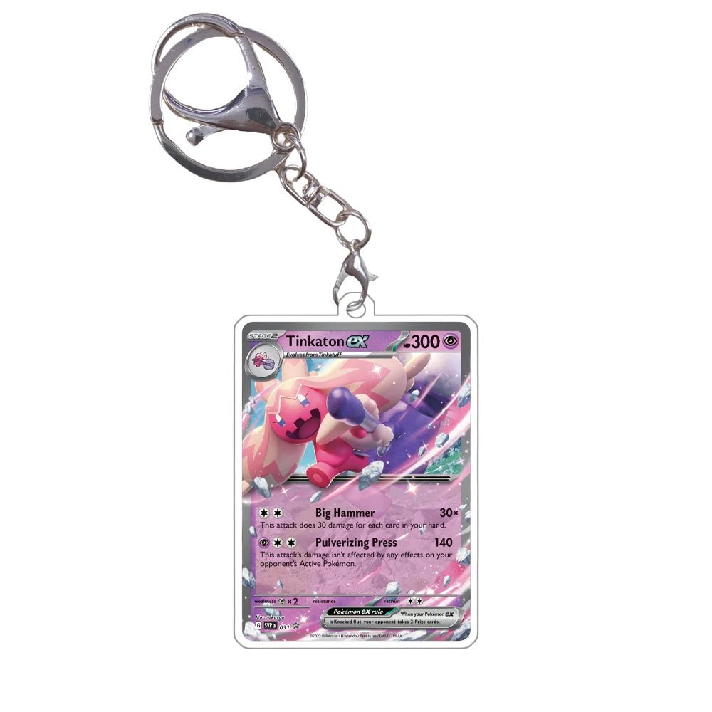 Pokemon Acrylic Small Cards Quaxly Fuecoco Sprigatito Double Sided Pendant Game Props Anime Characters Keychain Game Props Toys - Kenner House Emporium