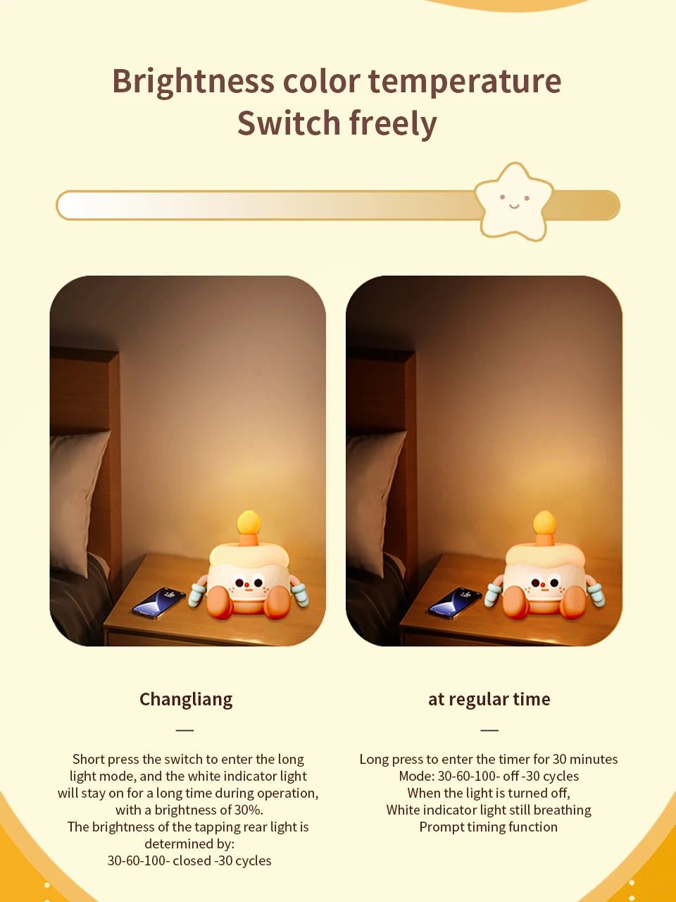 Mushroom Night Light LED Rechargeable USB Table Lamp Desk Room Decoration Baby Nursery Kids Birthday Gift Animal Pumpkin Lantern - Kenner House Emporium
