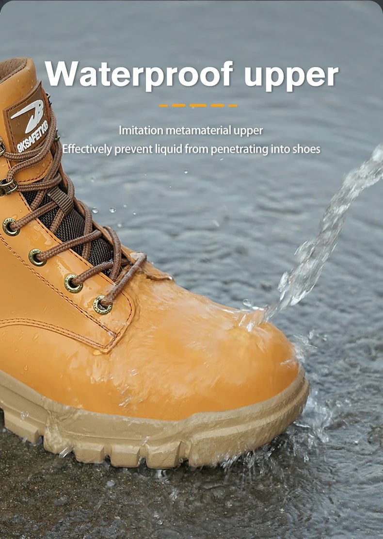 Steel Toe Shoes for Men Women Lightweight Anti - smash Steel Toe Sneakers Indestructible Work Boots Construction Safety Shoes - Kenner House Emporium