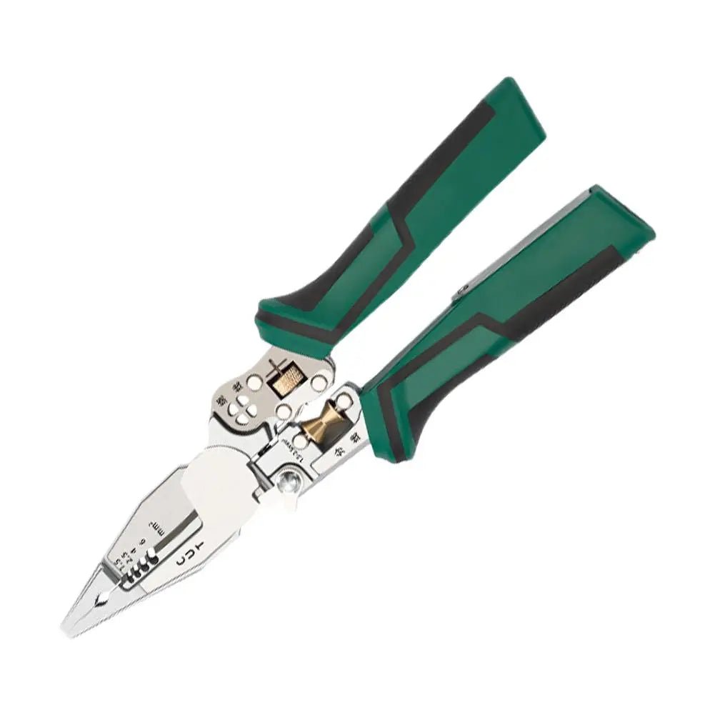 Electrician Plier 9 - in - 1 Multifunctional Versatile Wire Stripping Pliers Electricity Measurement Non - slip Wire Stripping Plier - Kenner House Emporium