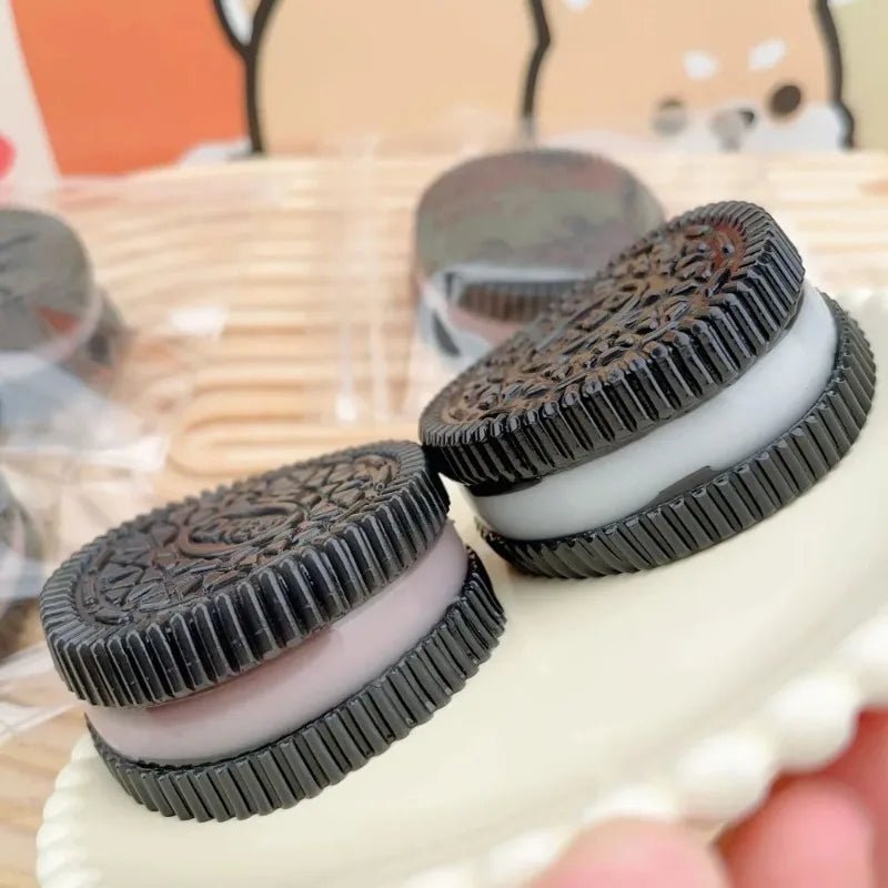 Squishy Handmade Silicone Cookies Fidget Toy Slow Rebound Stress Relief Pinch Decompression Squeeze Toy for Kids Holiday Gifts - Kenner House Emporium