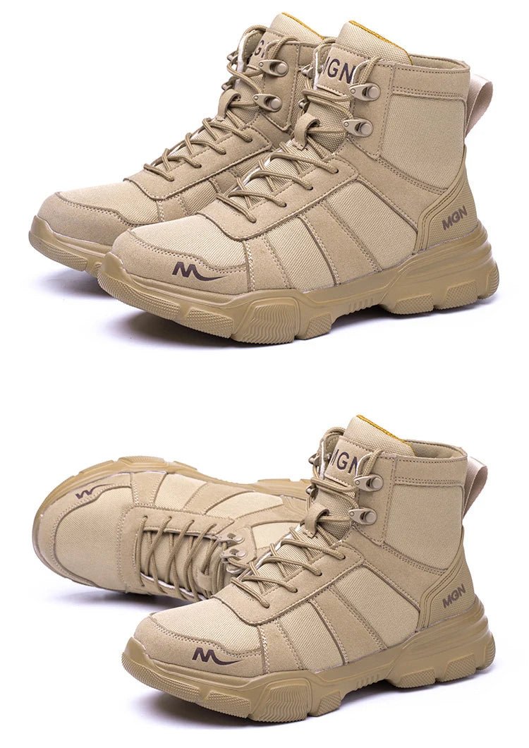 Steel Toe Shoes for Men Women Lightweight Anti - smash Steel Toe Sneakers Indestructible Work Boots Construction Safety Shoes - Kenner House Emporium