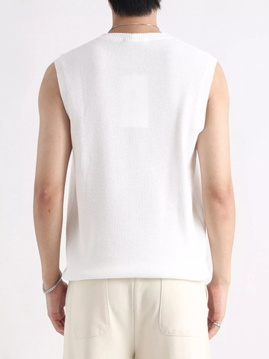 Men's Plus Size Knitted Zip - Up Tank - Kenner House Emporium