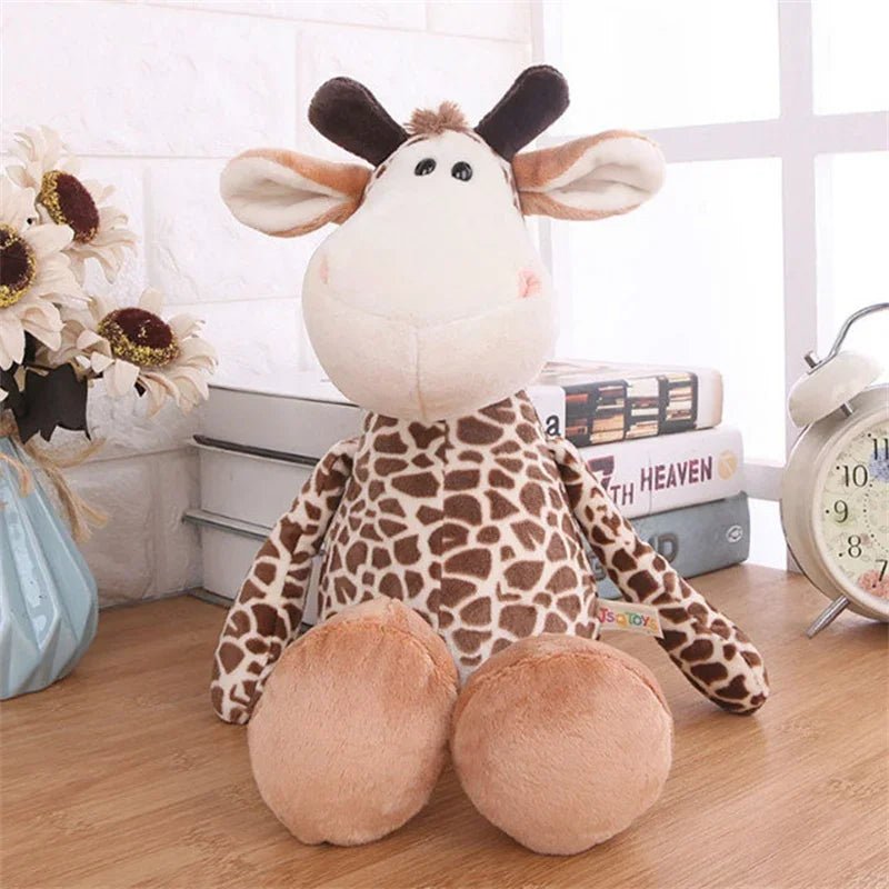 Stuffed Plush Animals Toys Soft Dolls Jungle Lion Elephant Tiger Dog Fox Monkey Deer Children Gift Kawaii Baby Kids Hobbie Toys - Kenner House Emporium