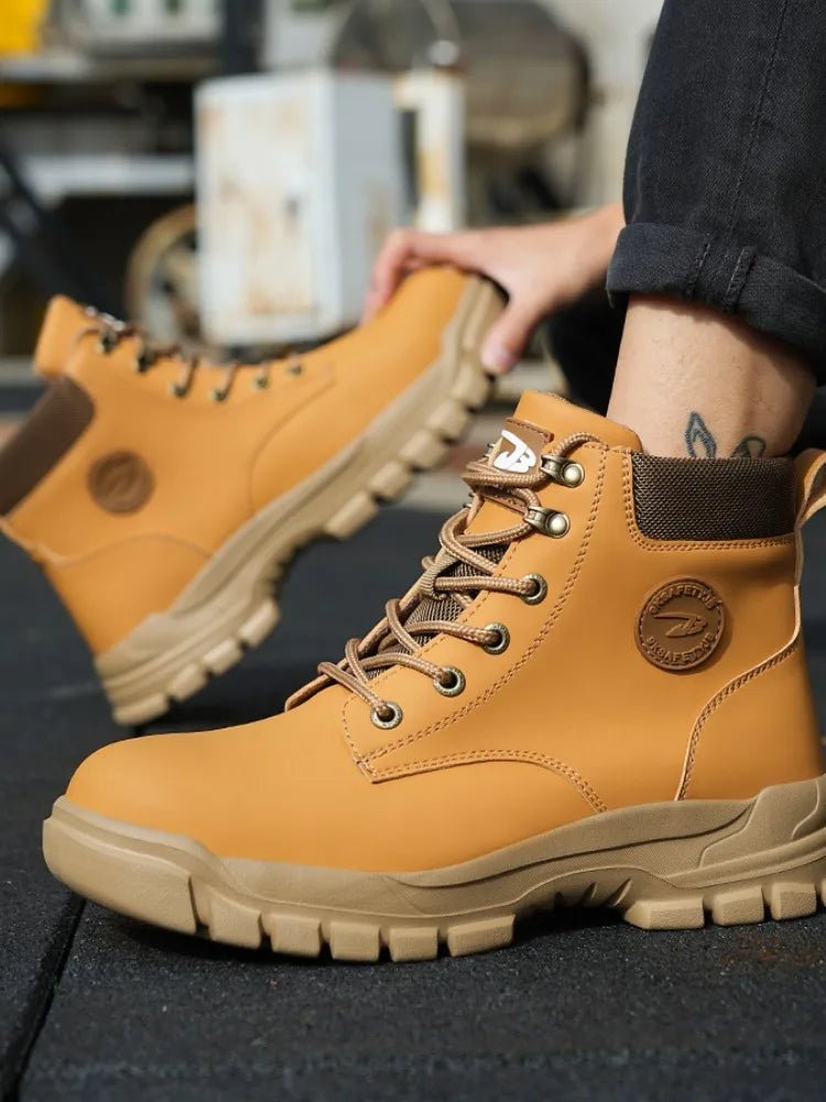 Steel Toe Shoes for Men Women Lightweight Anti - smash Steel Toe Sneakers Indestructible Work Boots Construction Safety Shoes - Kenner House Emporium