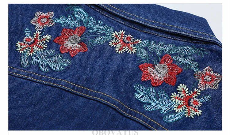 Fashion Kids Girl Denim 2 Piece Set Jacket and Jeans Embroidery Flower Jeans Jacket and Pants Set Child Vintage Spring Clothes - Kenner House Emporium