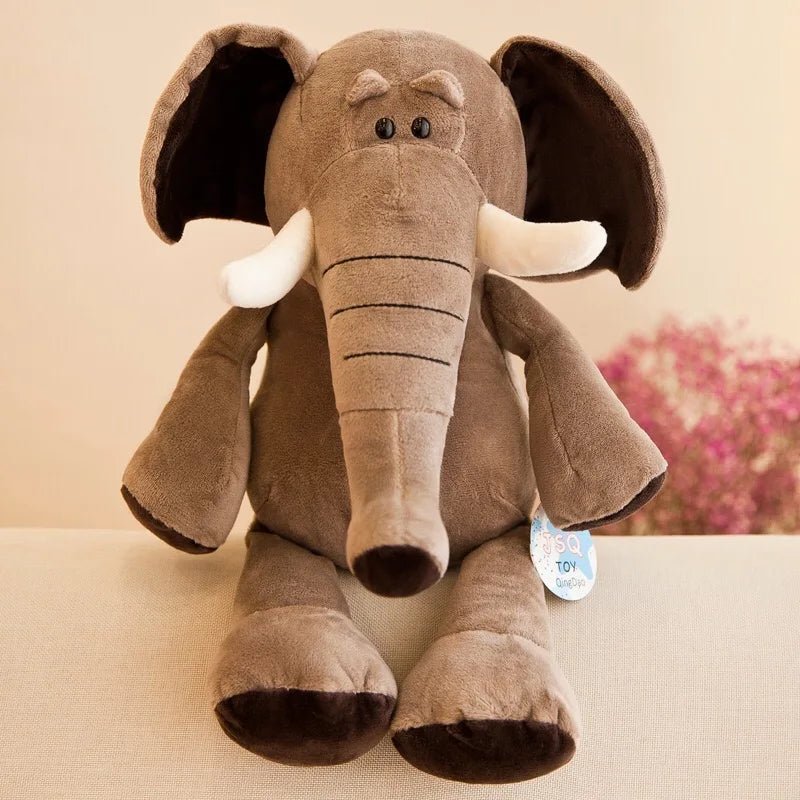 Jungle Animal Stuffed Toys Forest Animals Soft Plush Dog Zebra Elephant Lion Fox Giraffe Kid Playmate Doll Christmas Gifts - Kenner House Emporium