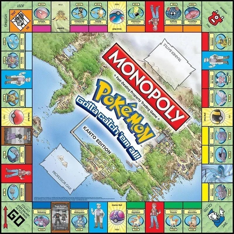 Newest English Version Pokemon Pikachu Monopoly Real Estate For Adults And Children 2 - 6 People Party Birthday Game Kid Gifts - Kenner House Emporium