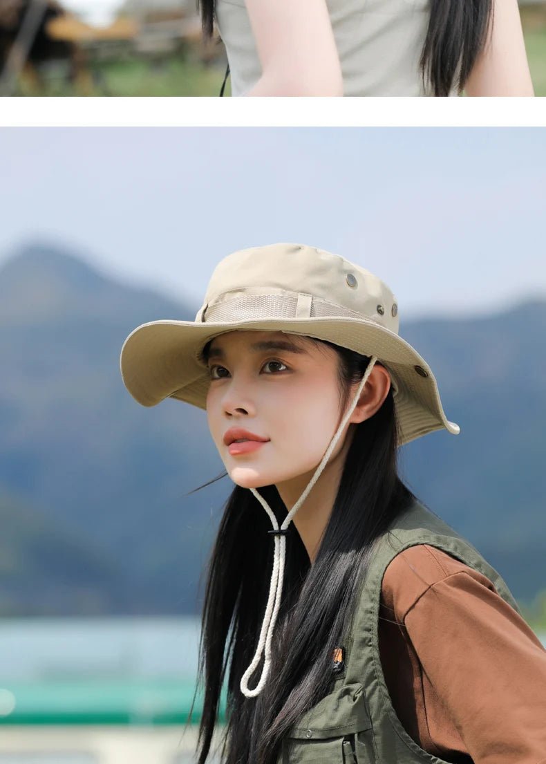 Women Bucket Hat Spring Summer Hats For Women Men Outdoor Sunshade Camping Climbing Sunscreen Bob Cap Foldable Sun Hat New - Kenner House Emporium