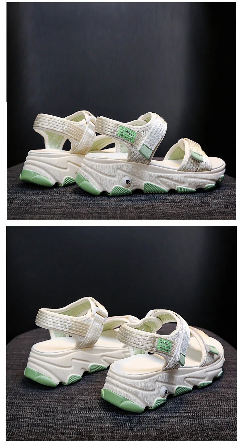 Sandals Women Shoes 2024 New Summer Sports Daddy Fashion Casual Non - Slip Platform non - slip Beach Shoes Sandalias - Kenner House Emporium