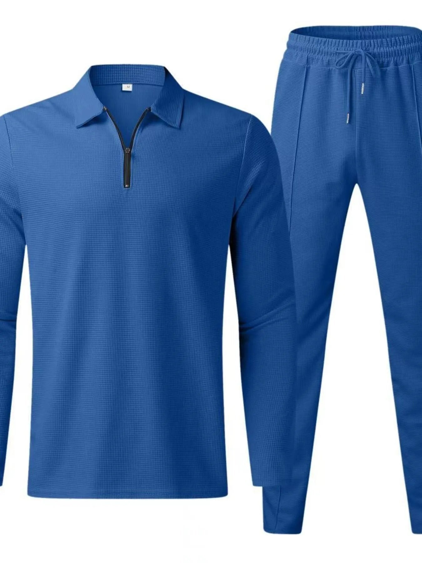 Men's Full Size Long Sleeve Top and Pants Set Plus Size - Kenner House Emporium
