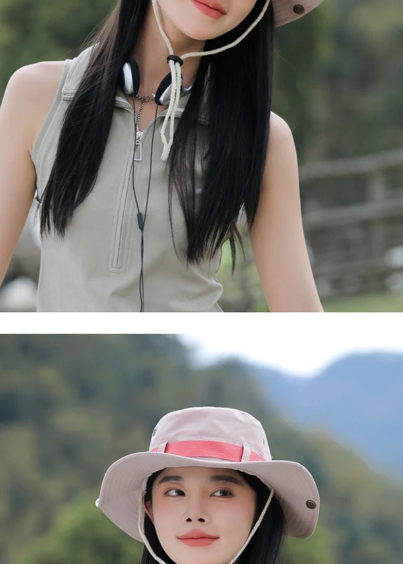 Women Bucket Hat Spring Summer Hats For Women Men Outdoor Sunshade Camping Climbing Sunscreen Bob Cap Foldable Sun Hat New - Kenner House Emporium