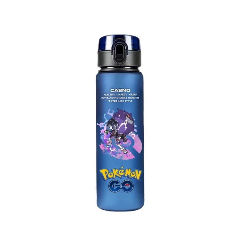 560ML Pokemon Water Cup Anime Portable Children's Cute Pikachu Gengar Plastic Outdoor Sports Large Capacity Water Bottle Gifts - Kenner House Emporium