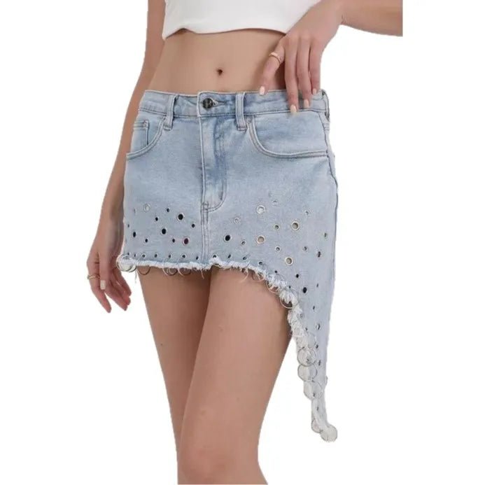 2026 Women's Clothing Design Sense Spring and Summer New Sexy Denim Skirt Women - Kenner House Emporium