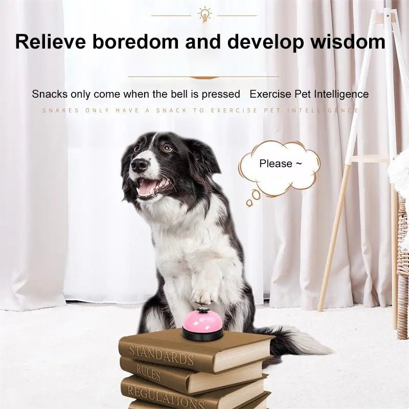 1pc Pet Toy Training Dinner Small Bell Footprint Dog Toys for Teddy Puppy Pet Call Puppy Accessories Pet Toys - Kenner House Emporium