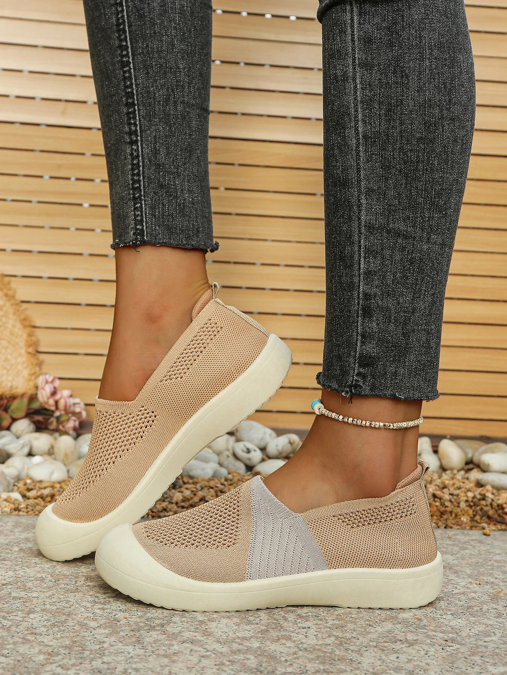 Women's shoes summer 2026 Single Shoes Dual - Tone Breathable Design Petite Fragrance Style Comfortable Footwear shoes woman - Kenner House Emporium