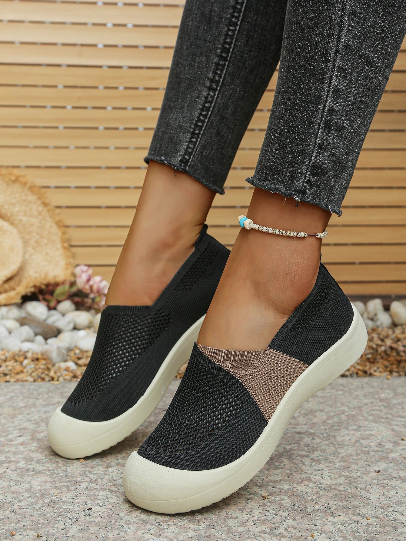 Women's shoes summer 2026 Single Shoes Dual - Tone Breathable Design Petite Fragrance Style Comfortable Footwear shoes woman - Kenner House Emporium