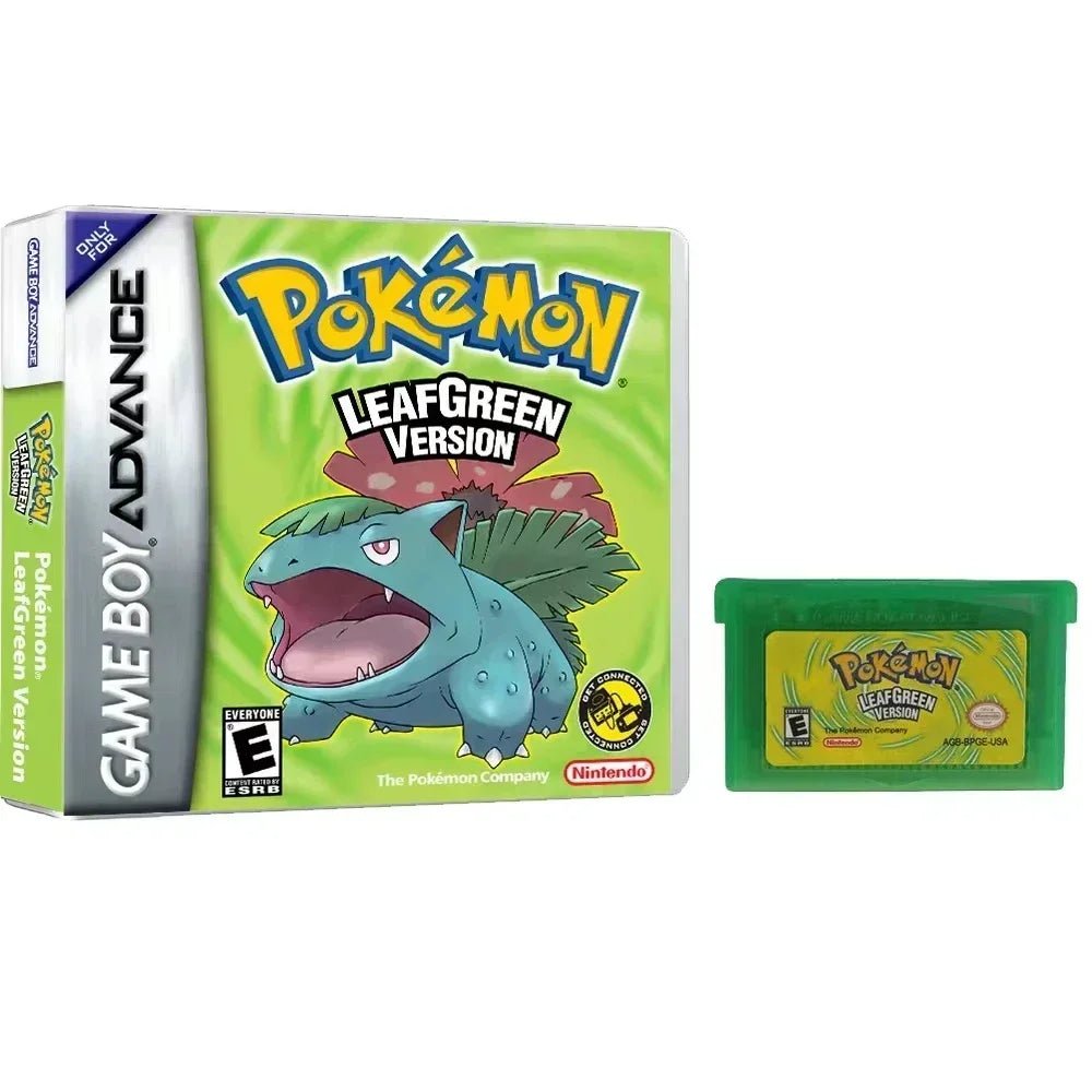 NEW Pokemon Series Emerald FireRed Leafgreen Ruby Sapphire 5 Versions GBA Game in Box for 32 Bit Video Game Cartridge No Manual - Kenner House Emporium