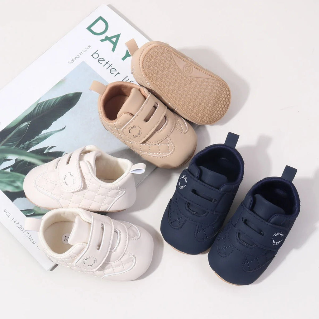 Spring And Autumn Baby Boys And Girls First Walking Toddler Shoes With PU Leather and TPR Sole - Kenner House Emporium